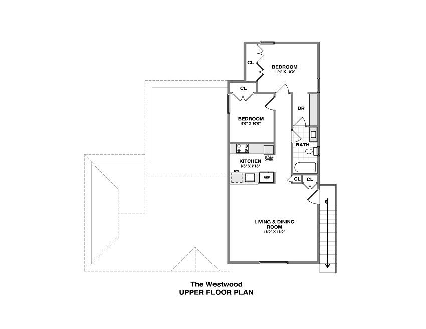 Westwood Upper Floor Plan